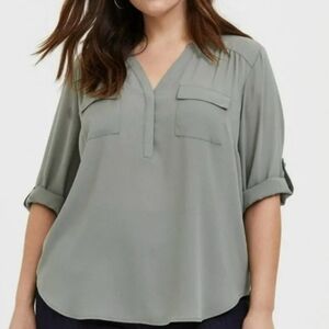 3 For $49! Torrid Harper 3/4 Sleeve Pullover Blouse